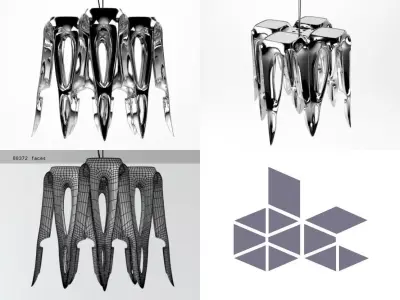 LQ Chandelier 3D model