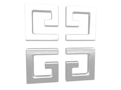 Givenchy Logo v1 006 Free low-poly 3D model