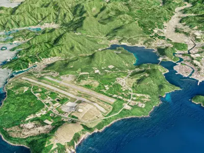 Dogojima island full 3d model terrain 3D model