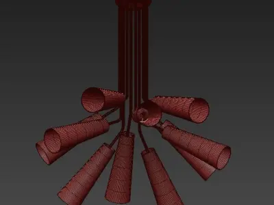 Kare Design Multi Speaker Pendant Lamp 3D model