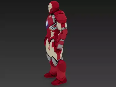 Futuristic Power Armor Suit Advanced Sci-Fi Exoskeleton 3D Model 3D model