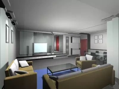 Living Room 3D model