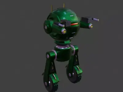 Sci-Fi Robot Enemy 003 Low-poly 3D model