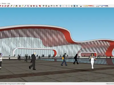 Sketchup Terminal B2 3D model