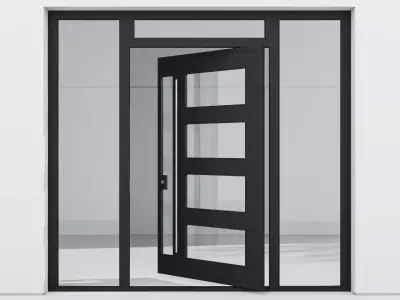 Aluminium door 223 3D model