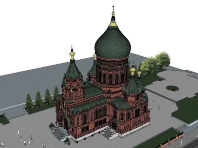 Architecture-Religion-God-Culture-Temple-0258 3D model