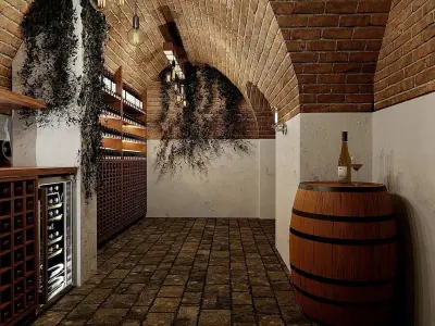 Wine cellar Austria 3D model