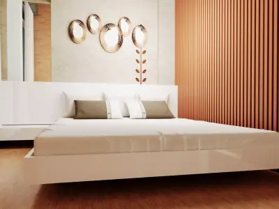 Modern House Design 10x20 m  2 Floors Full Interior Skp 3DMax 3D model