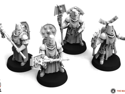Feudal Guard - Battle Priests 3D print model