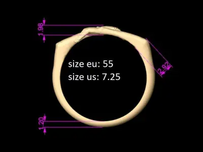 09 cuddle ring Free 3D print model