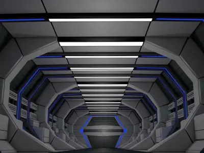 Sci Fi Corridor  3D model