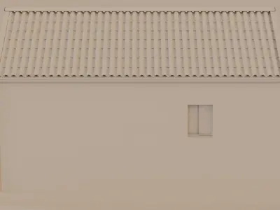 Little home Low-poly 3D model