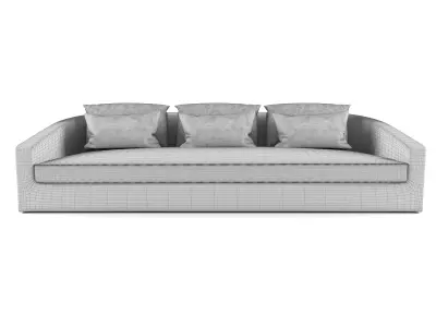  Harbour Outdoor - Barcelona Sofa 3 Seat 3D model