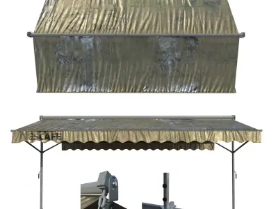 awning kitbash 3D model