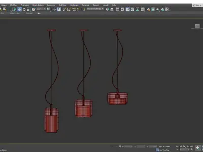 SKOVL chandelier  Low-poly 3D model