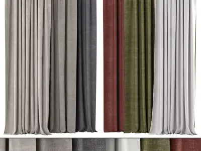 Curtains 137 Kvadrat Even 3D model