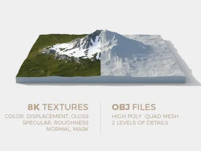 Atlas - 3D Rocky Mountain 04 3D model