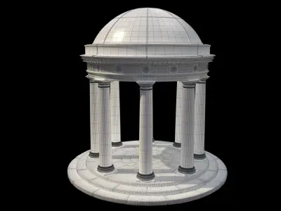 Temple of fame 3D model