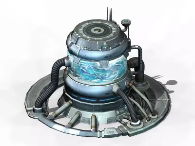 Machinery - Spacecraft - Functional Objects 02 3D model