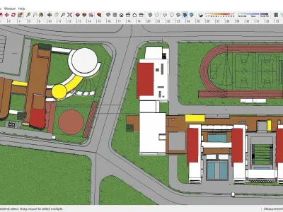 Sketchup School and University H6 3D model