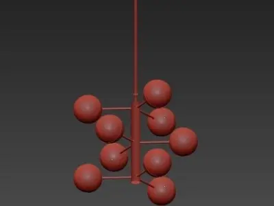 Italian Globe Cedar Moss Light 9 3D model