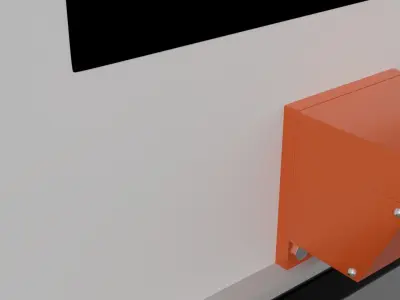 Basketball Pole Low-poly 3D model