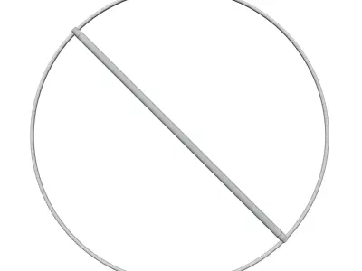 Hoola Hoop ed046 Low-poly 3D model