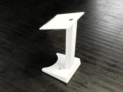 Transparent Lectern Podium 3D model
