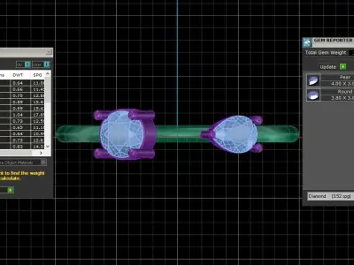 Women Open End Light Weight Band Ring 3D print model