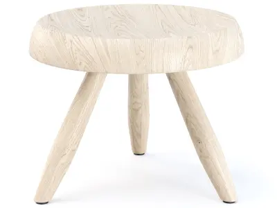 Tabouret Berger by Charlotte Perriand  Low-poly 3D model