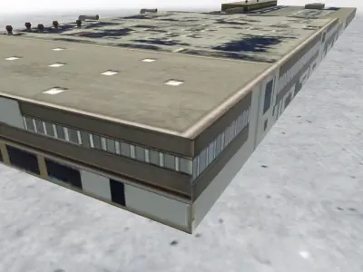 EDDF Airport Garage Low-poly 3D model