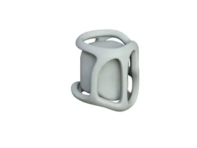 SciFi Shape Object Low Poly Low-poly 3D model 9
