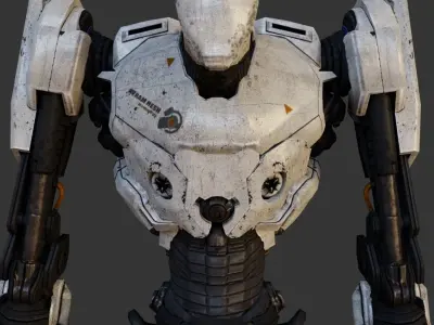 ZORN THE ROBOT  Low-poly 3D model