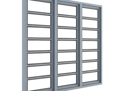 Metal Window 12 3D model