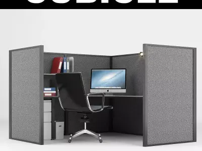 Office Cubicle 3D model