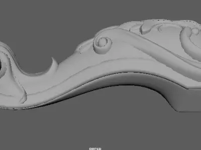 leg High quality 3d models for processing on a cnc machine 3D model 26