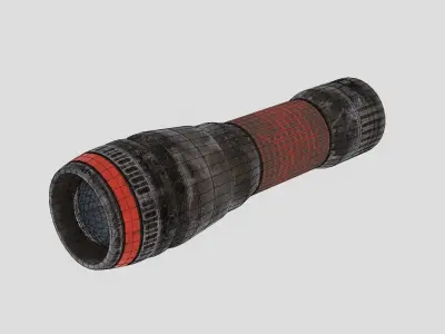 Flashlight Police BRS Low-poly 3D model
