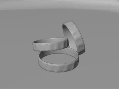 Printable rings Free 3D print model
