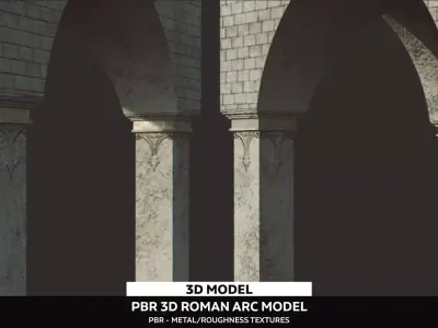 Roman Arch Model Low-poly 3D model