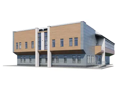 Administration building V1 3D model