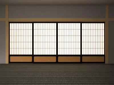 Japanese Classic Door 1 3D model
