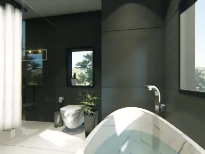 Modern Bathroom Interior Design 3D model