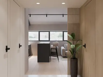 Loft interior design 3D model