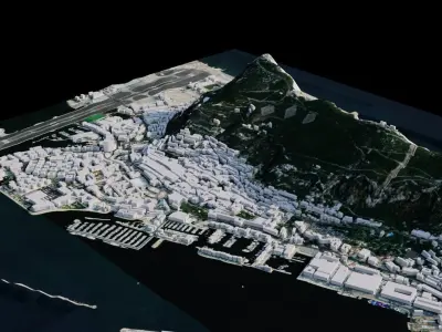 Gibraltar - England 3D model