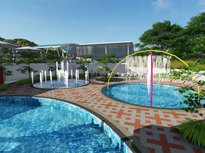 waterpark 3D model
