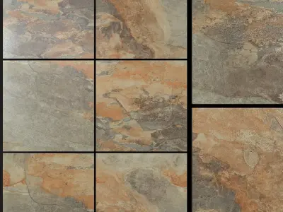 Yurtbay Seramik Key Stone Green 450x450 3D model