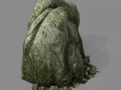 Explore the mountains - rock 013 3D model