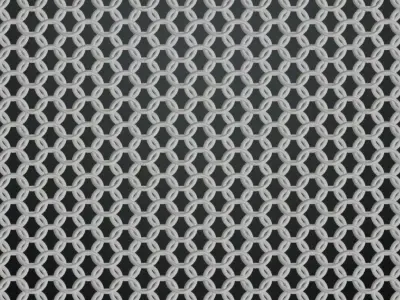 Round Iron Chainmail PBR Seamless Texture