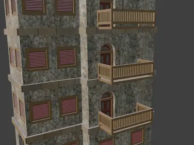 House Model 21 Low-poly 3D model