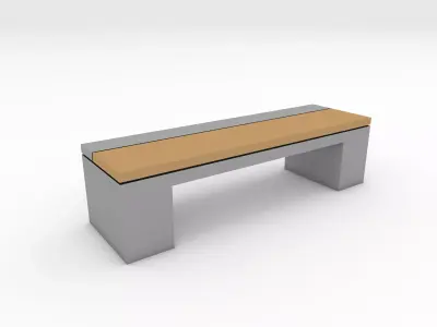 Bench Park 1 3D model